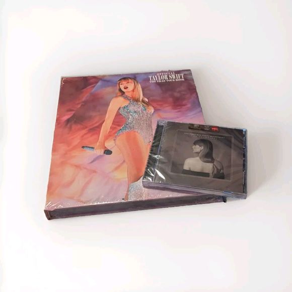 Taylor Swift Eras Tour Book + Tortured Poets: The Anthology CD